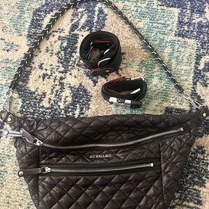 MZ Wallace Black Crosby Sling crossbody
